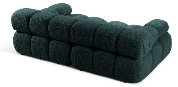 Modulární pohovka z textilie bouclé v petrolejové barvě 188 cm Bellis – Micadoni