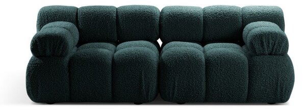 Modulární pohovka z textilie bouclé v petrolejové barvě 188 cm Bellis – Micadoni