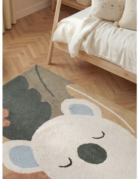 Krémový pratelný/ručně tkaný bavlněný dětský koberec 140x200 cm Snuggle Rio – Hanse Home