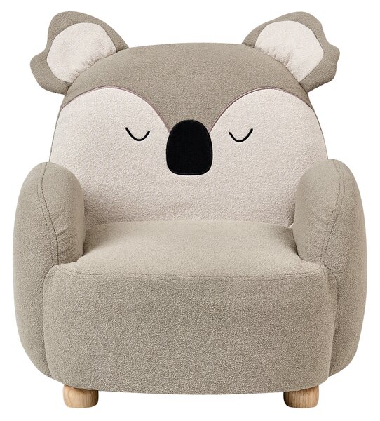 Dětské křeslo Koala HERVIK Tkanina Taupe