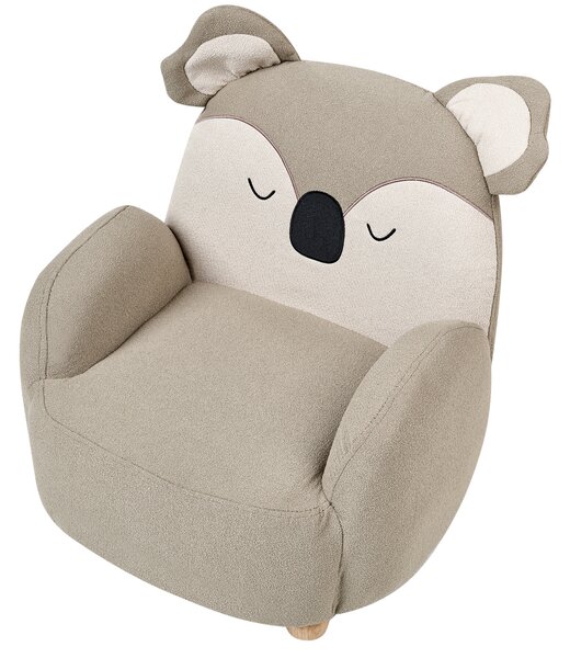 Dětské křeslo Koala HERVIK Tkanina Taupe