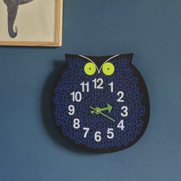 Vitra designové dětské nástěnné hodiny Omar The Owl