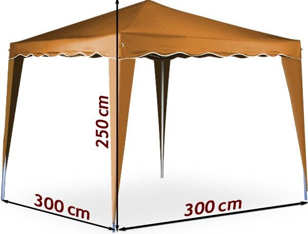 Deuba Zahradní altán Capri 3x3 m -hnědá