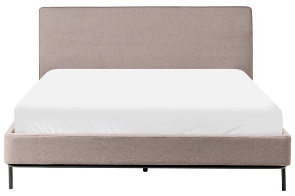 Postel Tkanina CORIO 160 x 200 cm Taupe