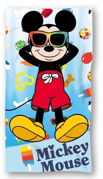 Bavlněná plážová osuška MICKEY MOUSE 70 x 140 cm