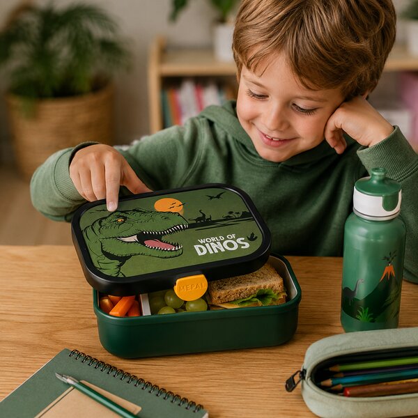 Dětský svačinový box Campus, 750ml, Mepal, dinosaurus