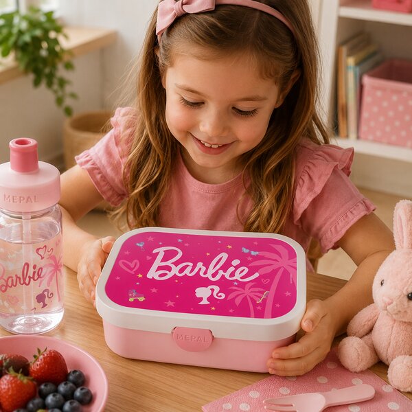 Dětský svačinový box Campus, 750ml, Mepal, Barbie