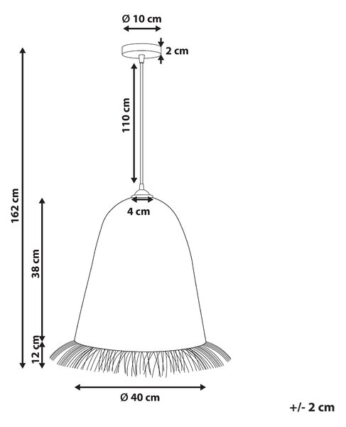 Závěsná lampa ARYS Vodní hyacint Přírodní
