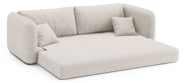 Krémová rozkládací pohovka 225 cm Dormi – Micadoni
