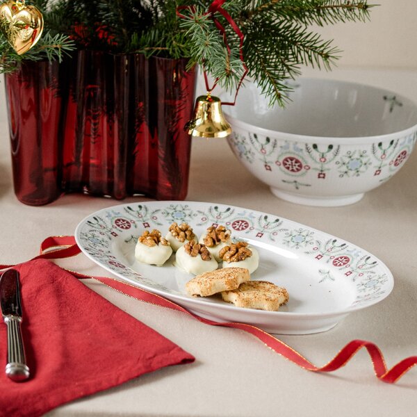Porcelánový servírovací talíř Swedish Grace Winter 32 cm