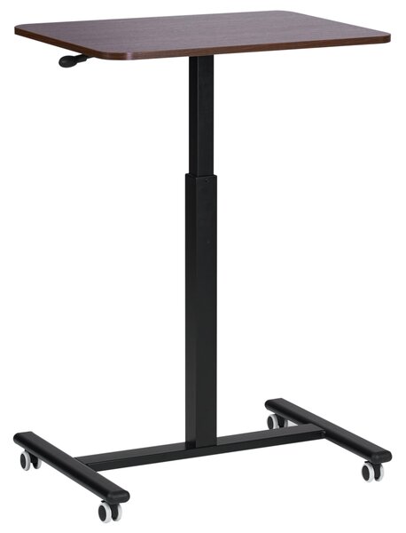 Manuálně nastavitelný stojan na notebook ACADEMIA Tmavě hnědá 65 cm 48 cm s koly