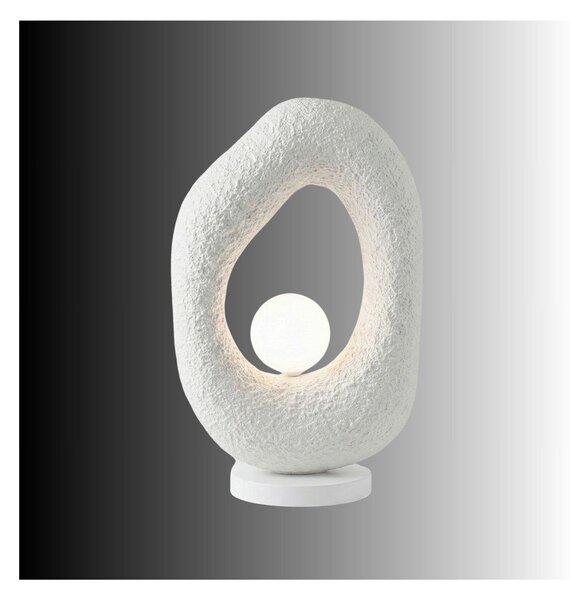 Bílá kovová stolní lampa (výška 50 cm) Lore – Opviq lights