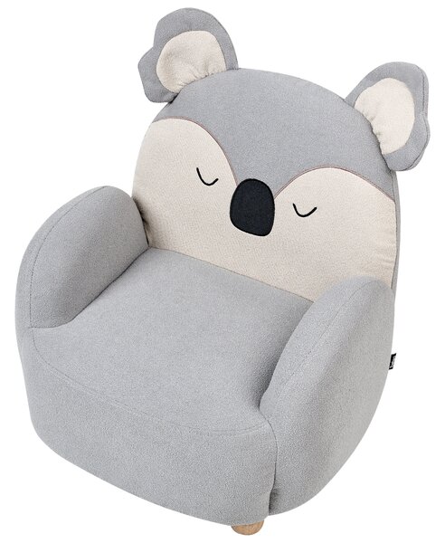 Dětské křeslo Koala HERVIK Tkanina Šedá