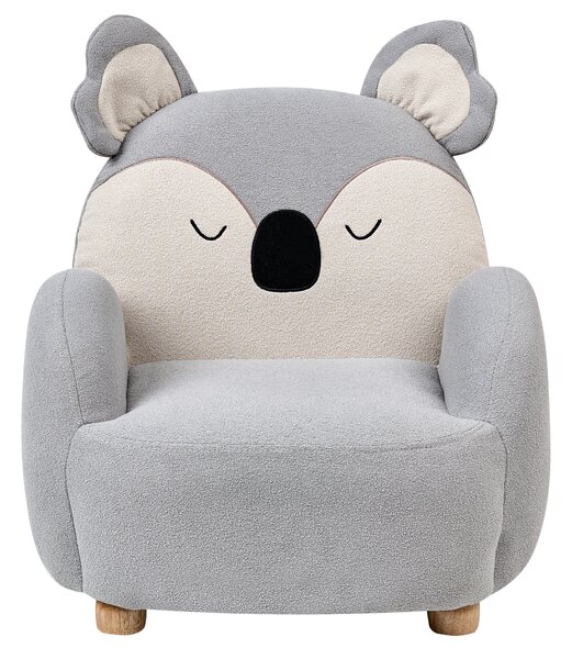 Dětské křeslo Koala HERVIK Tkanina Šedá