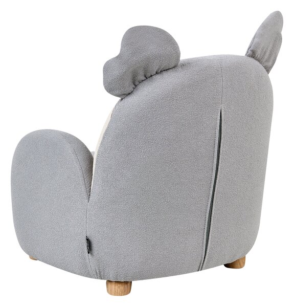 Dětské křeslo Koala HERVIK Tkanina Šedá