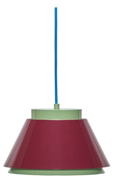 Červené/zelené kovové závěsné svítidlo ø 25 cm Remi – Hübsch