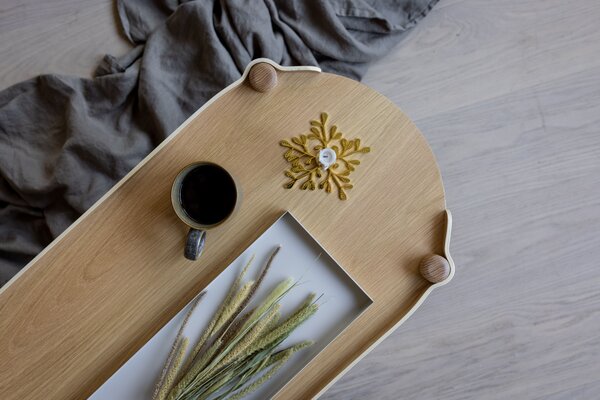COOEE Design Svícen Mistletoe - Brass CED315
