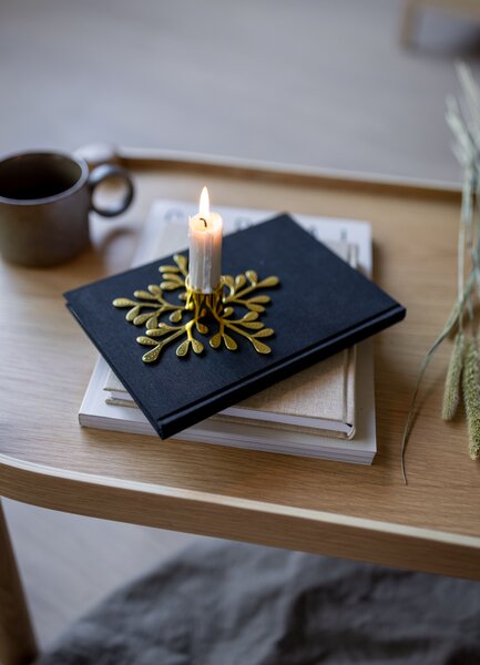 COOEE Design Svícen Mistletoe - Brass CED315