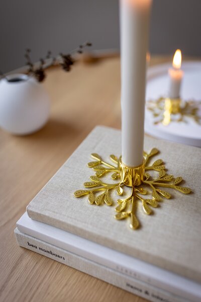 COOEE Design Svícen Mistletoe - Brass CED315
