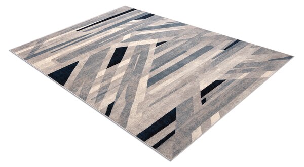 Makro Abra Vlněný kusový koberec NAIN 7706/51655 Geometrický béžový modrý Rozměr: 80x150 cm