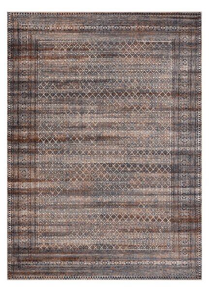 Makro Abra Vlněný kusový koberec NAIN 1277/51655 béžový šedý hnědý Rozměr: 80x150 cm