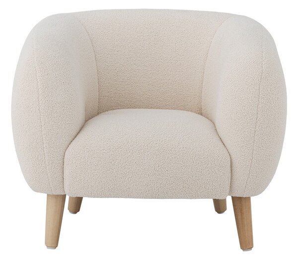 Bílé dětské křesílko z textilie bouclé Cade – Bloomingville Mini