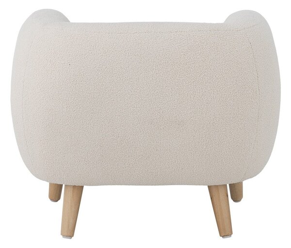 Bílé dětské křesílko z textilie bouclé Cade – Bloomingville Mini