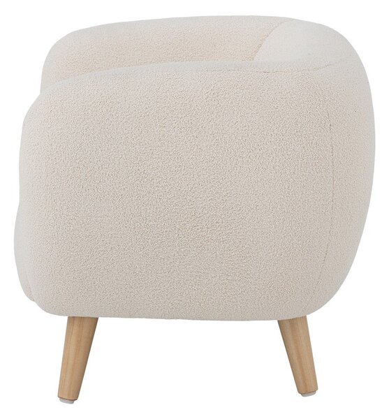 Bílé dětské křesílko z textilie bouclé Cade – Bloomingville Mini