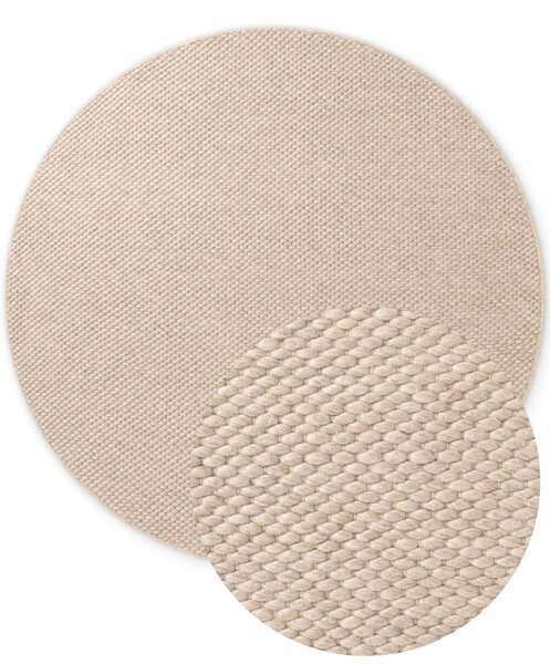 ELLE Decoration, Kusový koberec Lyon Beans 106315 Natural Beige kruh z kolekce Elle, 200x200 (průměr) kruh, béžová, ložnice
