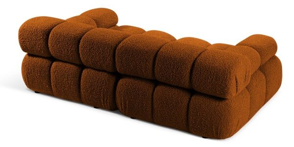 Modulární pohovka z textilie bouclé v terakotové barvě 188 cm Bellis – Micadoni