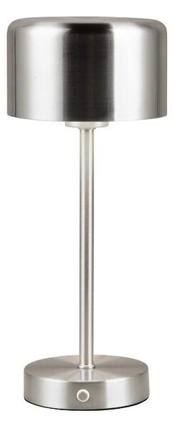 Trio Leuchten R59151107 JEFF - Stmívatelná nabíjecí přenosná lampička v matném niklu , LED 1,5W, 3000K (Nabíjecí přenosná lampička vhodná k do ložnice k posteli, nebo do obýváku)