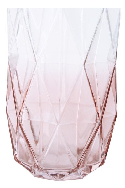 Růžová skleněná váza (výška 28 cm) Brice – Premier Housewares
