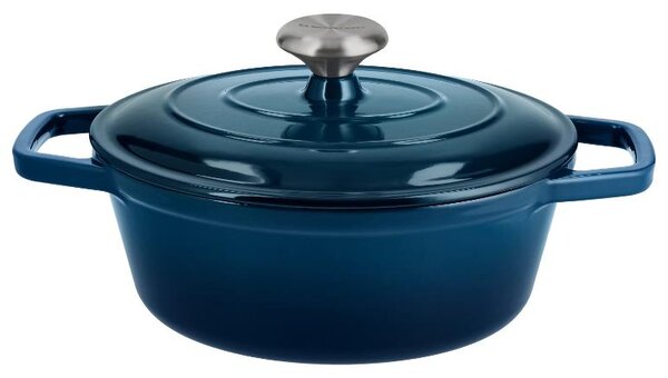 Silvercrest® Litinový hrnec Premium, Ø 25 cm (modrá) (100409461006)