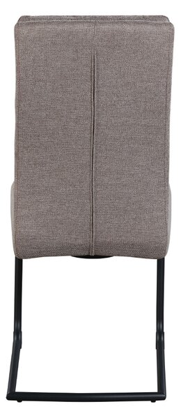 Jídelní židle CasaDolce MARKAR, sada 2 kusů, 45x61x101 cm, hnědá, čalouněná, sedák s pružinou Bonnell, nosnost 120 kg