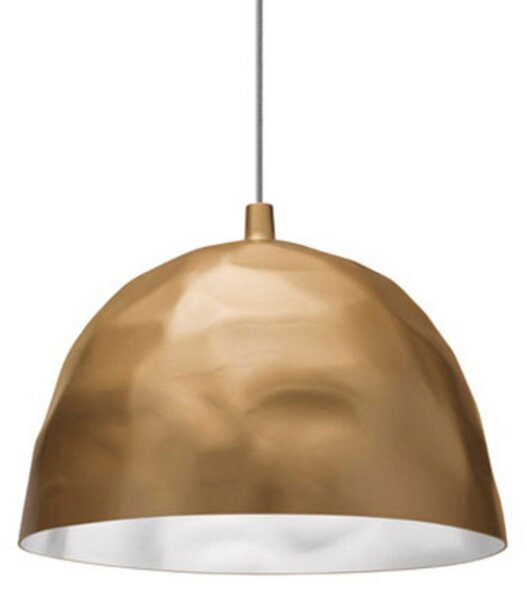 Závěsná svítidlo Foscarini, Bump, stmívatelné, Zlatá / mosazná, Obývací pokoj, Plast, Design
