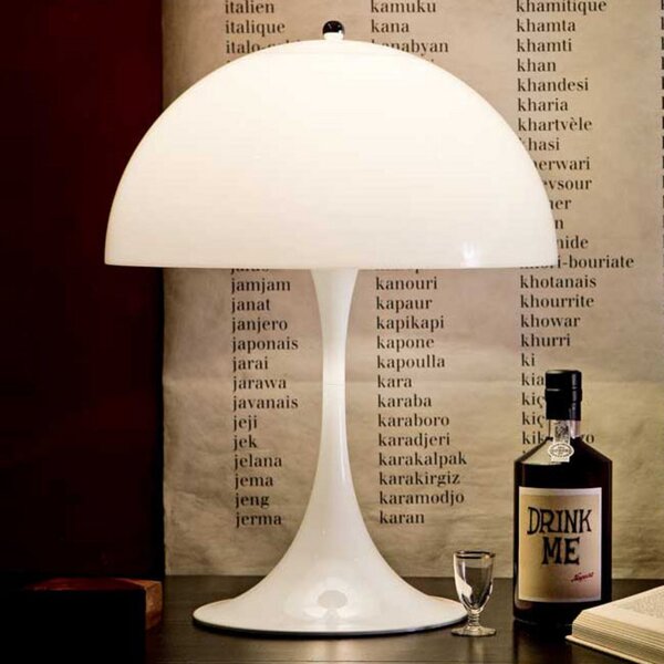 Stolní lampa Louis Poulsen, Panthella, Bílá, Obývací pokoj, Plast, Design