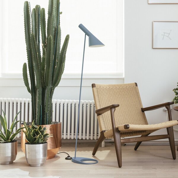 Stojací Lampa Louis Poulsen, AJ, Modrá, Obývací pokoj, Kov, Design