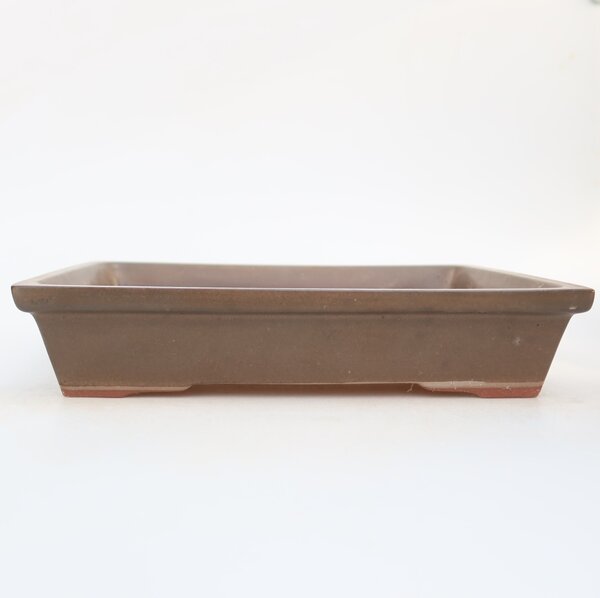 E-bonsai Keramická Miska 26 x 20 x 5 cm hnědá