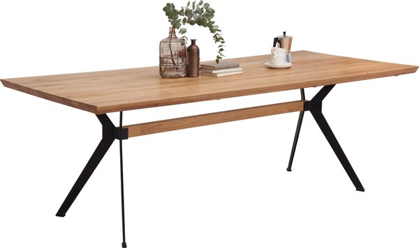 JÍDELNÍ STŮL, divoký dub, černá, barvy dubu, 220/100/76 cm Linea Natura - Jídelní stoly