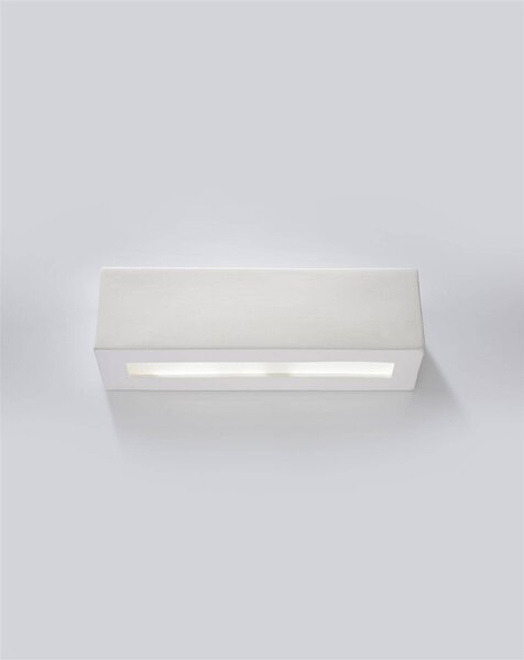 Nástěnné svítidlo Vega, 1x bílé keramické stínidlo