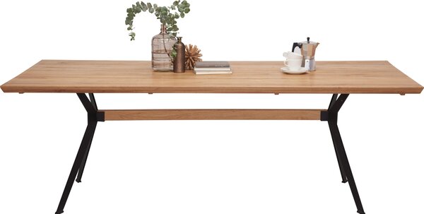 JÍDELNÍ STŮL, divoký dub, černá, barvy dubu, 220/100/76 cm Linea Natura - Jídelní stoly