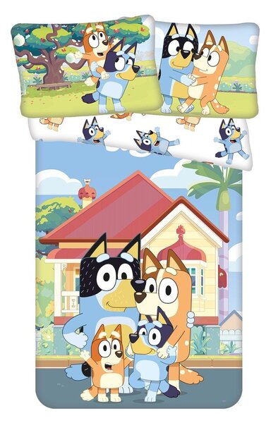 Bavlněné dětské povlečení do postýlky 100x135 cm Bluey – Jerry Fabrics