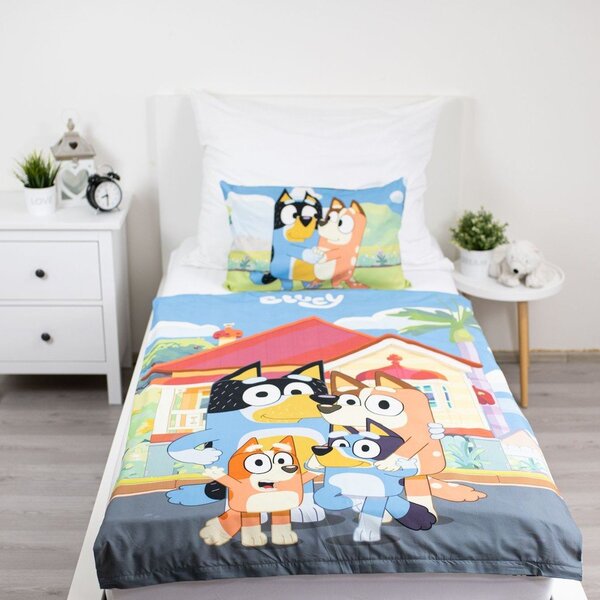 Bavlněné dětské povlečení do postýlky 100x135 cm Bluey – Jerry Fabrics