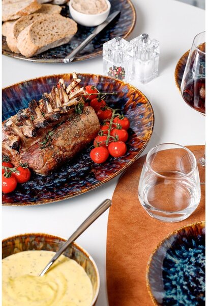 Hnědá porcelánová miska Resto – BonBistro