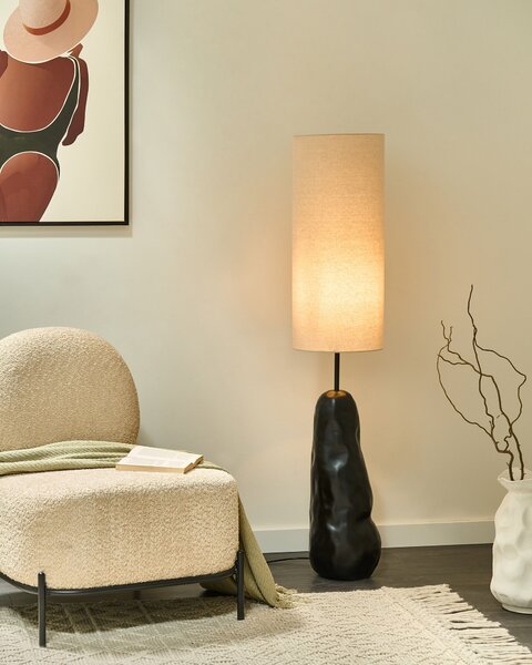 Stojací lampa SELB Keramika Černá
