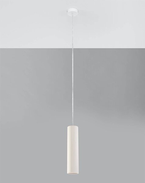 Sollux Lighting Závěsná keramická lampa - Nancy - bílá