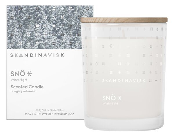 Vonná svíčka ve skle SNÖ (sníh) 200 g