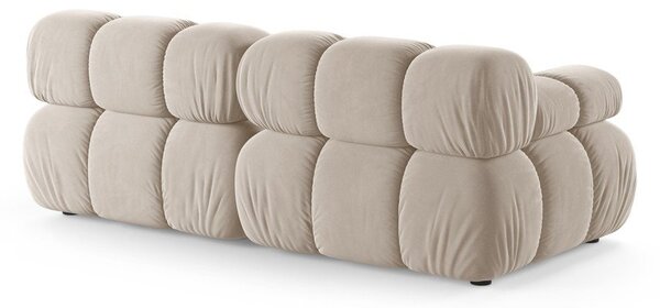 Krémová sametová modulární pohovka 188 cm Bellis – Micadoni