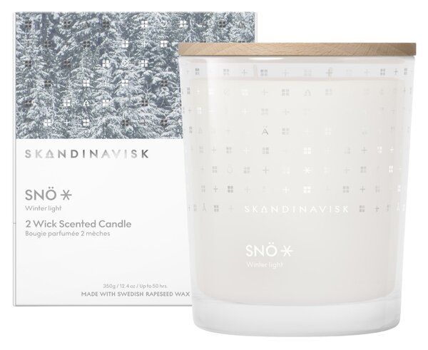 Vonná svíčka ve skle SNÖ (sníh) 350 g