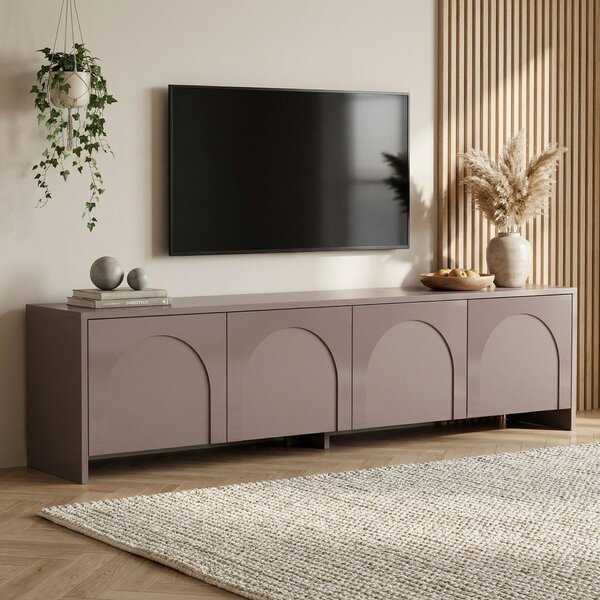 Taupe TV stolek 180x45x32 cm Aurelia – Kalune Design